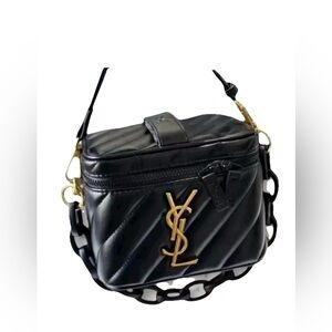 GWP Yves Saint Laurent VIP/Novelty Vanity Black Quilted Bag